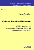 Werte am deutschen Aktienmarkt - Sarah Speicher