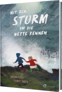 Cover-Bild zum Titel 'Mit dem Sturm um die Wette rennen' von 'Brian Floca'