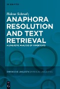 Cover-Bild zum Titel 'Anaphora Resolution and Text Retrieval' von 'Helene Schmolz'
