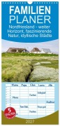 Cover-Bild zum Titel 'Familienplaner 2027 - Nordfriesland - weiter Horizont, faszinierende Natur, idyllische Städte mit 5 Spalten (Wandkalender, 21 x 45 cm) CALVENDO' von 'Ralph Kerpa'