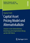 Cover-Bild zum Titel 'Capital Asset Pricing Model und Alternativkalküle' von 'Raphael Stahl'