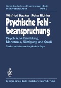 Cover-Bild zum Titel 'Psychische Fehlbeanspruchung' von 'Winfried Hacker, P. Richter'