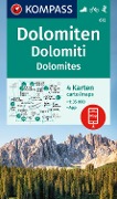 KOMPASS Wanderkarten-Set 672 Dolomiten, Dolomiti, Dolomites (4 Karten) 1:35.000 - 
