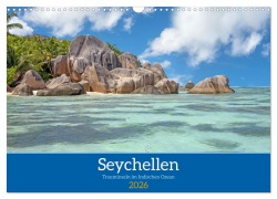 Cover-Bild zum Titel 'Seychellen - Trauminseln im Indischen Ozean (Wandkalender 2026 DIN A3 quer), CALVENDO Monatskalender' von 'Thomas Bugdoll'