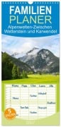 Cover-Bild zum Titel 'Familienplaner 2027 - Alpenwelten-Zwischen Wetterstein und Karwendel mit 5 Spalten (Wandkalender, 21 x 45 cm) CALVENDO' von 'Marcus Heinz'