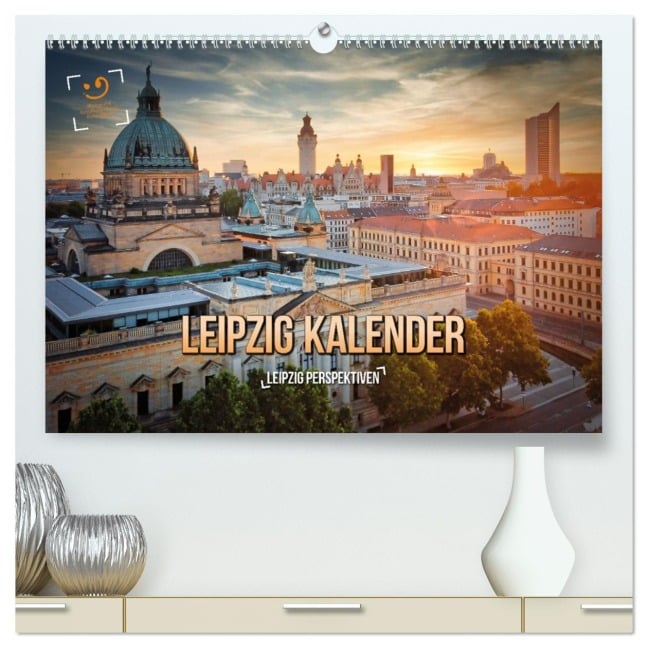 Leipzig Kalender Perspektiven (hochwertiger Premium Wandkalender 2026 DIN A2 quer), Kunstdruck in Hochglanz - Gutdesign Gutdesign
