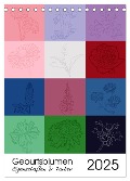 Geburtsblumen - Eigenschaften und Farben (Tischkalender 2025 DIN A5 hoch), CALVENDO Monatskalender - Sandra Brill