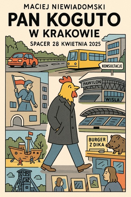 Pan Koguto w Krakowie. Spacer 28 kwietnia 2025 - Maciej Niewiadomski
