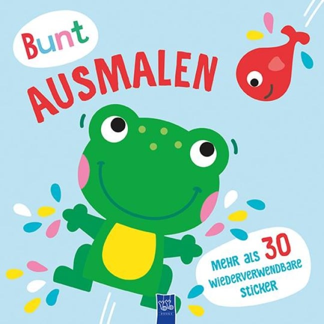 Bunt ausmalen (Cover blau / Frosch) - 