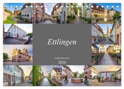 Cover-Bild zum Titel 'Ettlingen Impressionen (Tischkalender 2026 DIN A5 quer), CALVENDO Monatskalender' von 'Dirk Meutzner'