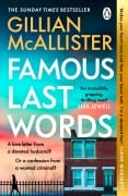 Cover-Bild zum Titel 'Famous Last Words' von 'Gillian McAllister'
