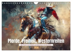 Cover-Bild zum Titel 'Pferde, Freiheit, Westernreiten (Wandkalender 2026 DIN A4 quer), CALVENDO Monatskalender' von 'Kerstin Waurick'
