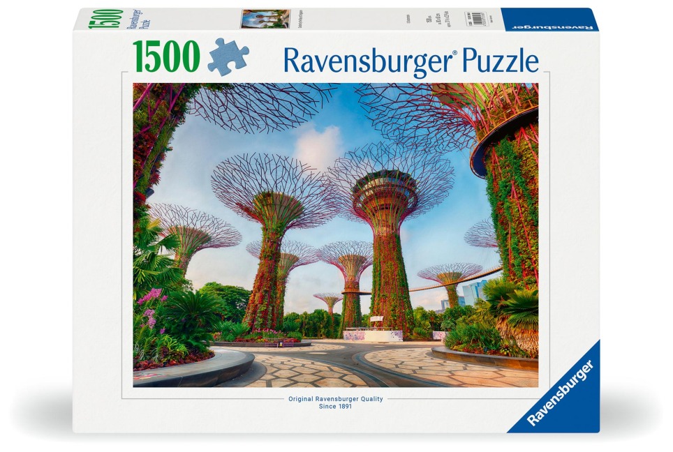 Erwachsenenpuzzle 1500 Teile - Gardens by the Bay in Singapur - 