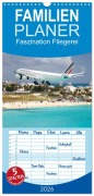 Familienplaner 2026 - Faszination Fliegerei mit 5 Spalten (Wandkalender, 21 x 45 cm) CALVENDO - Tis Meyer