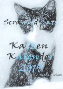 Cover-Bild zum Titel 'Scrawled Cats - black & white - Katzen Kalender 2019' von 'Daniela Müller'