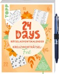 Cover-Bild zum Titel '24 DAYS RÄTSELADVENTSKALENDER - Kreuzworträtsel-Fest' von 'Frechverlag'