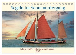 Cover-Bild zum Titel 'Segeln im Sonnenuntergang (Tischkalender 2027 DIN A5 quer), CALVENDO Monatskalender' von 'Claudia Kleemann'