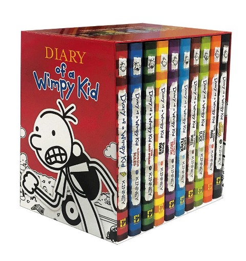 Diary of a Wimpy Kid Box of Books 1-10 Hardcover Gift Set - Jeff Kinney