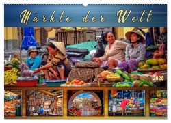 Cover-Bild zum Titel 'Märkte der Welt (Wandkalender 2026 DIN A2 quer), CALVENDO Monatskalender' von 'Peter Roder'