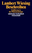 Cover-Bild zum Titel 'Beschreiben' von 'Lambert Wiesing'