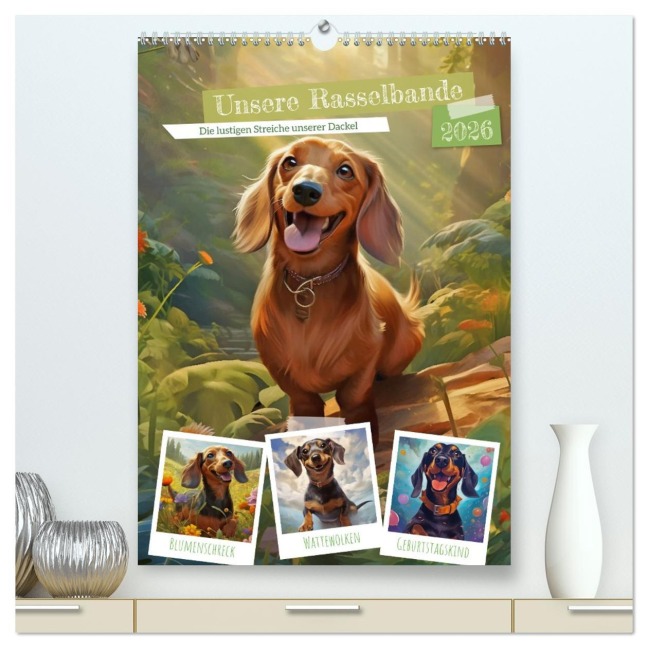 Unsere Rasselbande (hochwertiger Premium Wandkalender 2026 DIN A2 hoch), Kunstdruck in Hochglanz - Steffen Gierok-Latniak