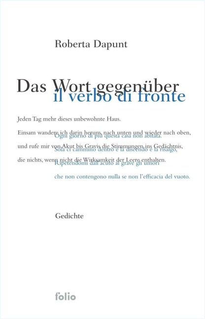 Das Wort gegenüber - Roberta Dapunt