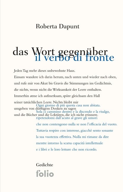 Das Wort gegenüber - Roberta Dapunt