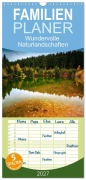 Cover-Bild zum Titel 'Familienplaner 2027 - Wundervolle Naturlandschaften mit 5 Spalten (Wandkalender, 21 x 45 cm) CALVENDO' von 'Marcus Beckert Fotografie'
