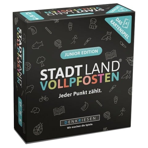 DENKRIESEN - STADT LAND VOLLPFOSTEN - Das Kartenspiel - Junior Edition - 