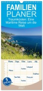 Cover-Bild zum Titel 'Familienplaner 2027 - Traumküsten: Eine Maritime Reise um die Welt mit 5 Spalten (Wandkalender, 21 x 45 cm) CALVENDO' von 'Fotosvonlucke'