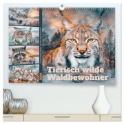 Cover-Bild zum Titel 'Tierisch wilde Waldbewohner (hochwertiger Premium Wandkalender 2026 DIN A2 quer), Kunstdruck in Hochglanz' von 'Sabine Löwer'