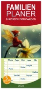 Cover-Bild zum Titel 'Familienplaner 2026 - Niedliche Naturwesen mit 5 Spalten (Wandkalender, 21 x 45 cm) CALVENDO' von 'Ally Bee'
