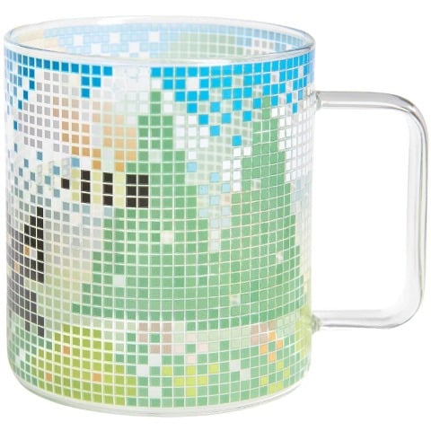 Glas Tasse Landschaft, Ø 8,5cm, H 9,5cm - 