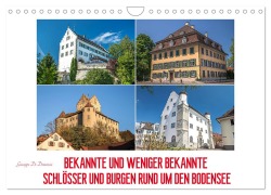 Cover-Bild zum Titel 'Bekannte und weniger bekannte Schlösser und Burgen rund um dem Bodensee (Wandkalender 2026 DIN A4 quer), CALVENDO Monatskalender' von 'Giuseppe Di Domenico'