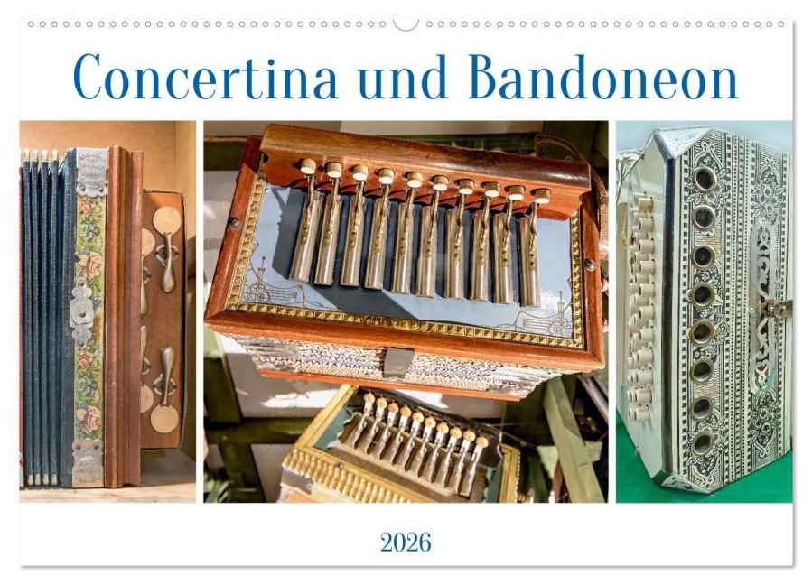Concertina und Bandoneon (Wandkalender 2026 DIN A2 quer), CALVENDO Monatskalender - Bodo Schmidt