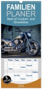 Familienplaner 2026 - Best of Custom- and Showbikes mit 5 Spalten (Wandkalender, 21 x 45 cm) CALVENDO - Volker Wolf