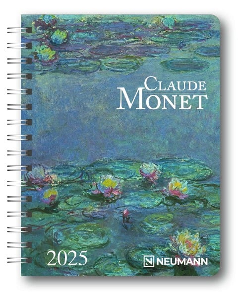 Claude Monet 2025 - Diary - Buchkalender - Taschenkalender - Kunstkalender - 16,5x21,6 - 