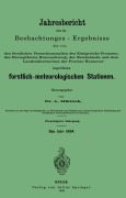 Cover-Bild zum Titel 'Jahresbericht über die Beobachtungs-Ergebnisse' von 'A. Müttrich'