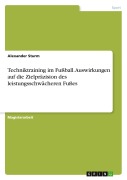Cover-Bild zum Titel 'Techniktraining im Fußball. Auswirkungen auf die Zielpräzision des leistungsschwächeren Fußes' von 'Alexander Sturm'
