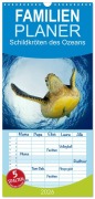 Cover-Bild zum Titel 'Familienplaner 2026 - Schildkröten des Ozeans mit 5 Spalten (Wandkalender, 21 x 45 cm) CALVENDO' von 'Henry Jager'