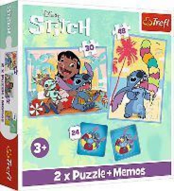 Puzzles - "2in1+memos" - Disney Lilo&Stitch - 