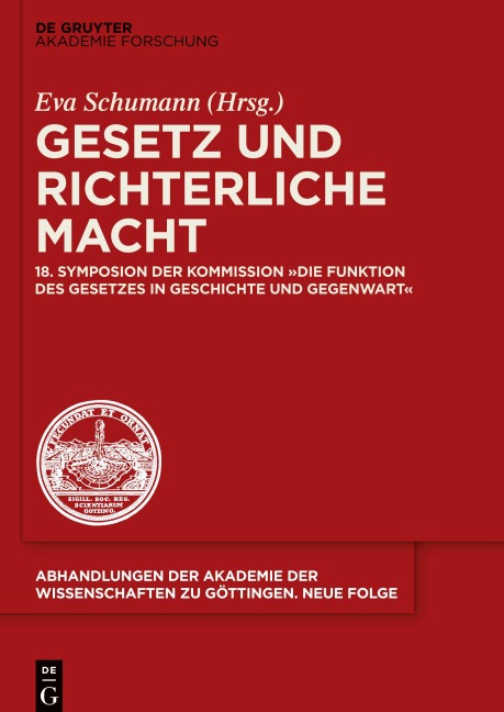 Gesetz und richterliche Macht - 