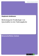 Cover-Bild zum Titel 'Bedeutung der Toxikologie von Quecksilber in der Nahrungskette' von 'Stephanie Goldmann'