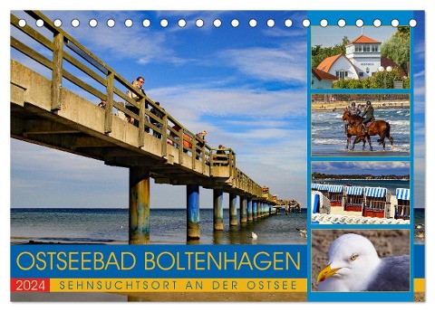 Ostseebad Boltenhagen - Sehnsuchtsort an der Ostsee (Tischkalender 2024 DIN A5 quer), CALVENDO Monatskalender - Holger Felix