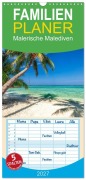 Cover-Bild zum Titel 'Familienplaner 2027 - Malerische Malediven mit 5 Spalten (Wandkalender, 21 x 45 cm) CALVENDO' von 'Tom-Pic-Art Tom-Pic-Art'