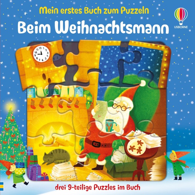 Mein erstes Buch zum Puzzeln: Beim Weihnachtsmann - Sam Taplin