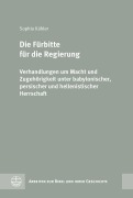 Cover-Bild zum Titel 'Die Fürbitte für die Regierung' von 'Sophia Kähler'