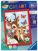 Cover-Bild zum Titel 'CreArt, Malen nach Zahlen Kinder - Fröhliche Hirsche' von ''