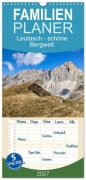 Cover-Bild zum Titel 'Familienplaner 2027 - Leutasch - schöne Bergwelt mit 5 Spalten (Wandkalender, 21 x 45 cm) CALVENDO' von 'Fotografin Miriam Schwarzfischer'