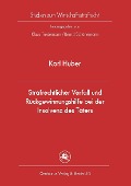 Cover-Bild zum Titel 'Strafrechtlicher Verfall und Rückgewinnungshilfe bei der Insolvenz des Täters' von 'Karl Huber'